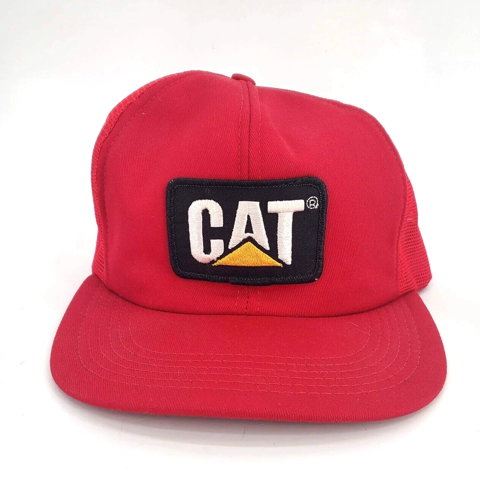 Gorra de béisbol Tonkin Cat roja camionero bordada ajustable a presión talla para todos Foto 2 de 4
