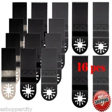 16 Oscillating MultiTool Saw Blade For  Wood Metal Cutting Diy