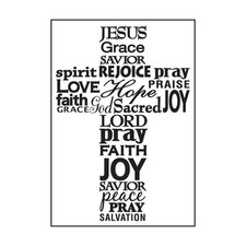 Embossing Folder Vaessen Creative Kreuz 14,6x10,7cm f&uuml;r Scrapbooking Karten