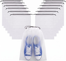 20Pack Shoe Bags for Travel Clear Travel Shoe Bags for Packing Large Waterproof