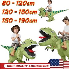 T-Rex Inflatable Costume Riding Dinosaur Cosplay Kids Fancy Dress Theme Party JQ