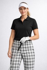 Authentic Burberry Golf Vintage Nova Check Plaid Pants Women s 14 Gray Black