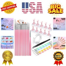 Nail Art Tools, Nail Brush, 15 PCS Nail Art Brushes, 5 PCS Nail Dotting Tool,...