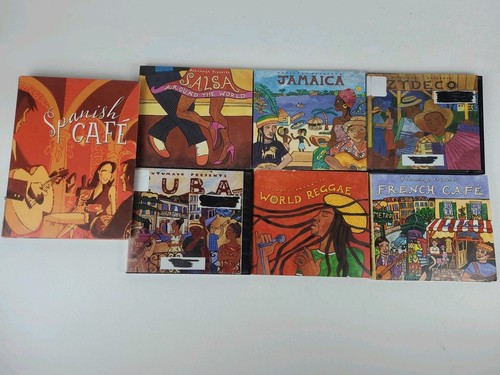 7 Putumayo CDs World Cuba Salsa Jamaica Reggae Spanish French Zydeco *POLISHED* - Picture 1 of 5