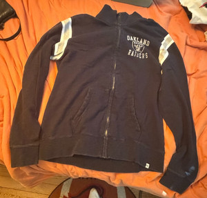 Oakland Raiders - XL Extra Large - Zipper Sweat Shirt - Forty Seven Brand - Used