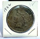 1922 Peace Silver Dollar $1 Fine to Very Fine Raw U.S. Coin 90% Silver C-041