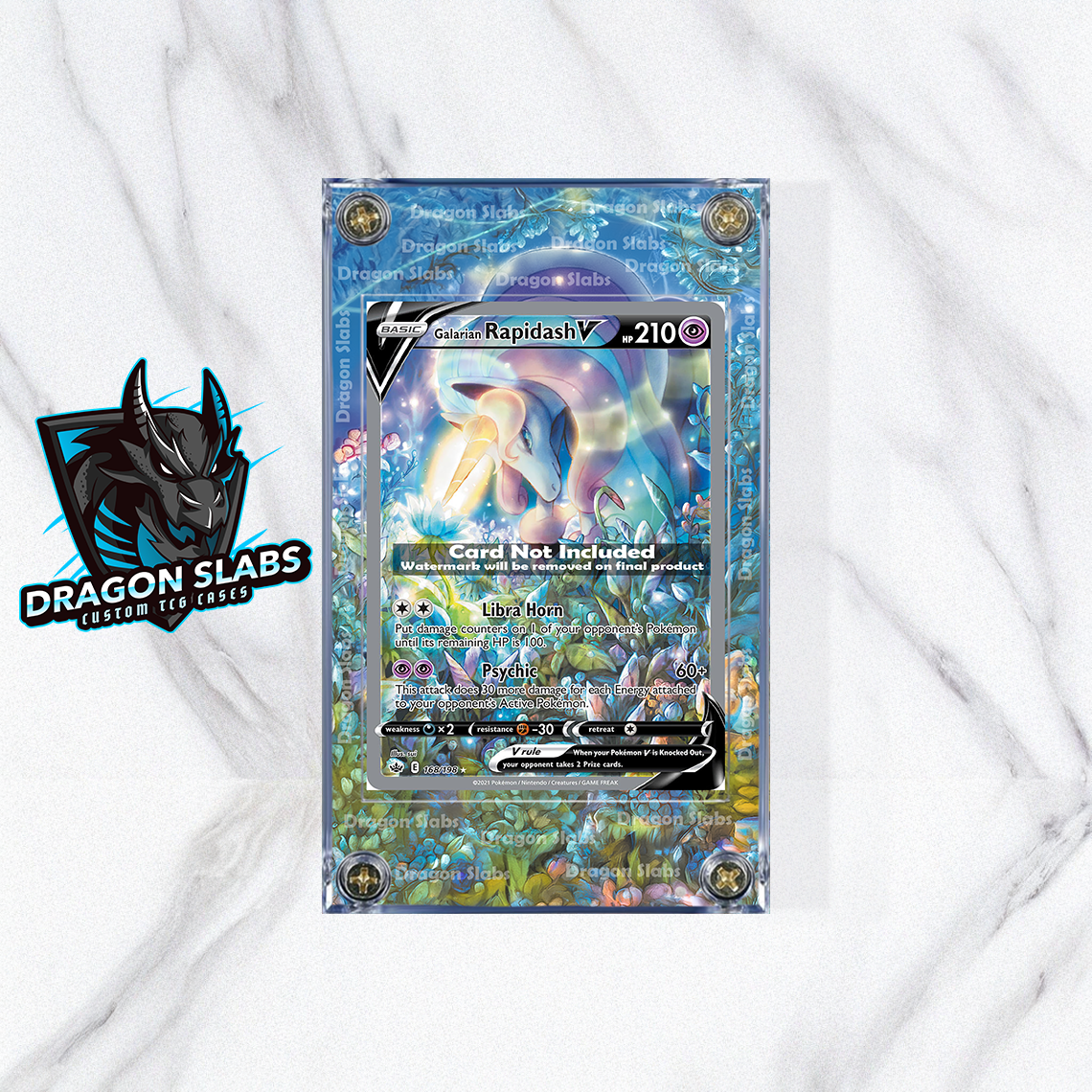 Pokemon Galarian Rapidash V Chilling Reign 168/198 Extended Artwork Case Pokemon Galarian Rapidash V Chilling Reign 168/198 Extended Artwork Case