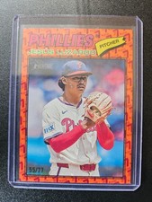 2026 TOPPS HERITAGE JESUS LUZARDO #168 1977 BORDER PARALLEL SP #'D 55/77 MINT !