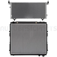 Aluminum Radiator & AC Condenser Cooling Kit For 2000-2006 Toyota Tundra 4.7L