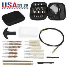 42 Piece .22 22LR .223 556 Rifle Gun Cleaning Kit Metal Brush Cleaner with Pouch