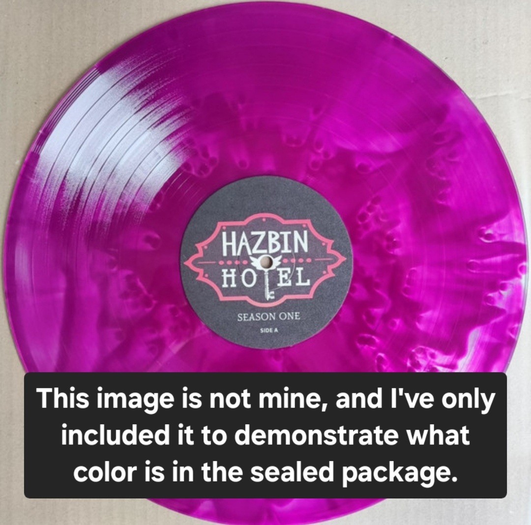 Hazbin Hotel: Season One Vinyl Soundtrack LP Ghostly Grape New