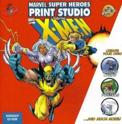 Marvel Super Heroes Print Studio Featuring X-Men PC CD-ROM comic book printables