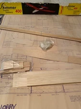 VINTAGE HOBBY LOBBY SKIMMER 400 ELECTRIC SAILPLANE 59'' SPAN NOS KIT