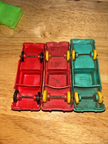 6 Vintage Auburn Rubber Car #504 Cadillac and 5 #610 Ford Ranchero - Afbeelding 15 van 18