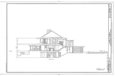 Photo:8. Section A-A - Tan-Y-Deri, Taliesin, Spring Green, Sauk County, WI