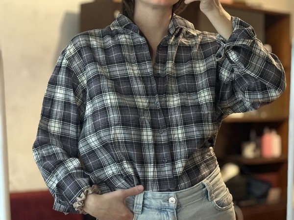 Women Seidensticker Shirt Black-Grey 40