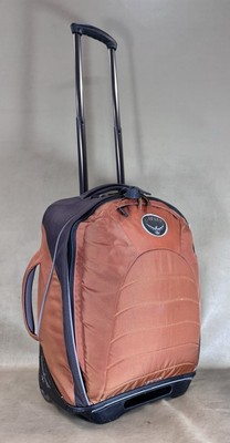 Osprey Vector Rolling Luggage Travel Bag 19  Compact Carry On Suitcase Orange