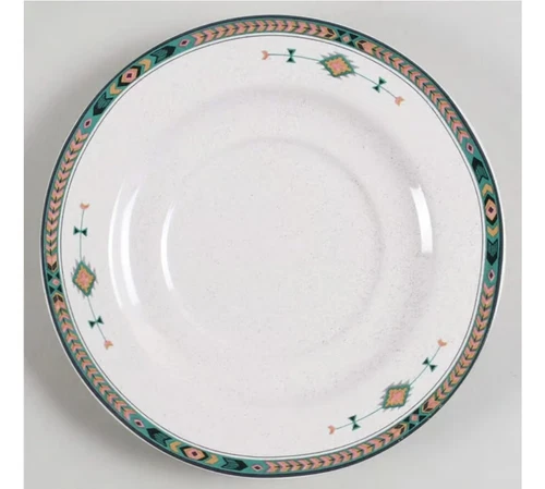 Studio Nova Adirondack Aztec Southwest Saucer Plates 6.5” Set of 2 Used 