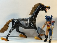 LJN 1983 Advanced Dungeons & Dragons Evil  Nightmare Horse W  Warduke Figure