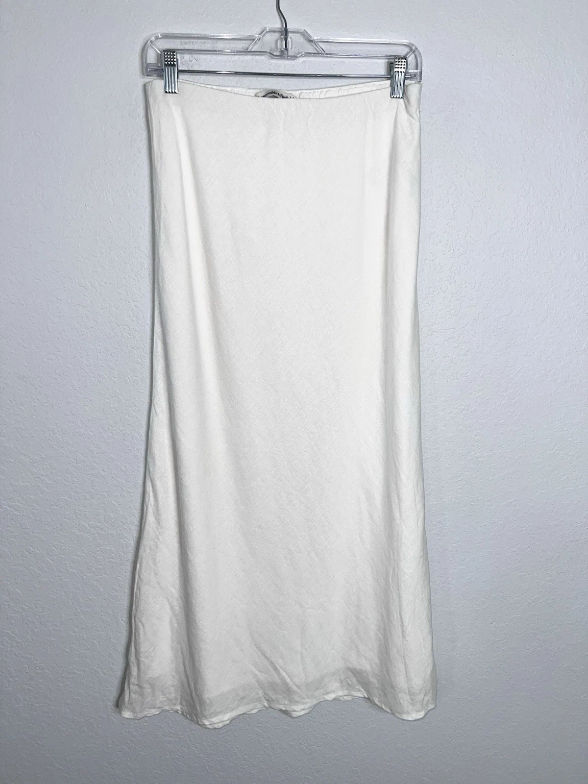 Abercrombie & Fitch Linen Skirt Women’s Medium P Midi White