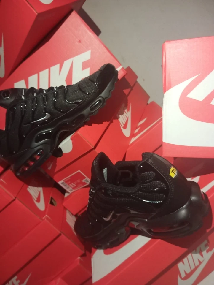 TN Air Max Plus Nike Black Con Nike Colore Argento Originali dal N.41 - Immagine 3 di 4
