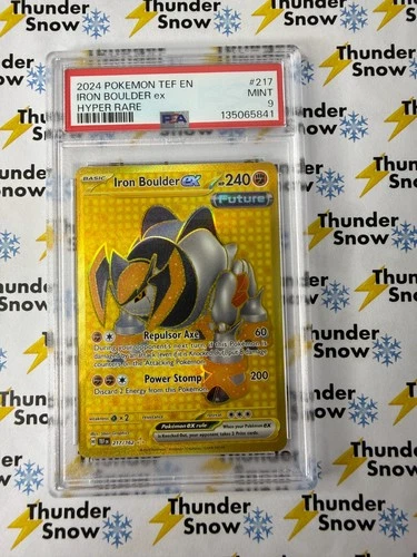 2024 Pokemon Temporal Forces #217 Iron Boulder ex Ultra Rare PSA 9 135065841