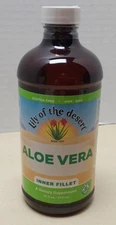 Lily of the Desert Aloe Vera Gel Inner Fillet 16 fl oz / 473 ml Kosher - NEW