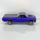 🔥VINTAGE HOT WHEELS REDLINE 1968 CUSTOM FLEETSIDE - Purple -US Original 16! 🔥