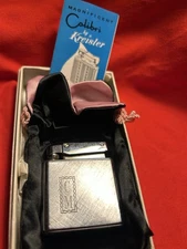 Vintage Colibri by Kreisler Pocket Lighter Pouch Original Box Collector Germany