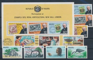 LS99155 Nauru selection of nice stamps fine lot MNH