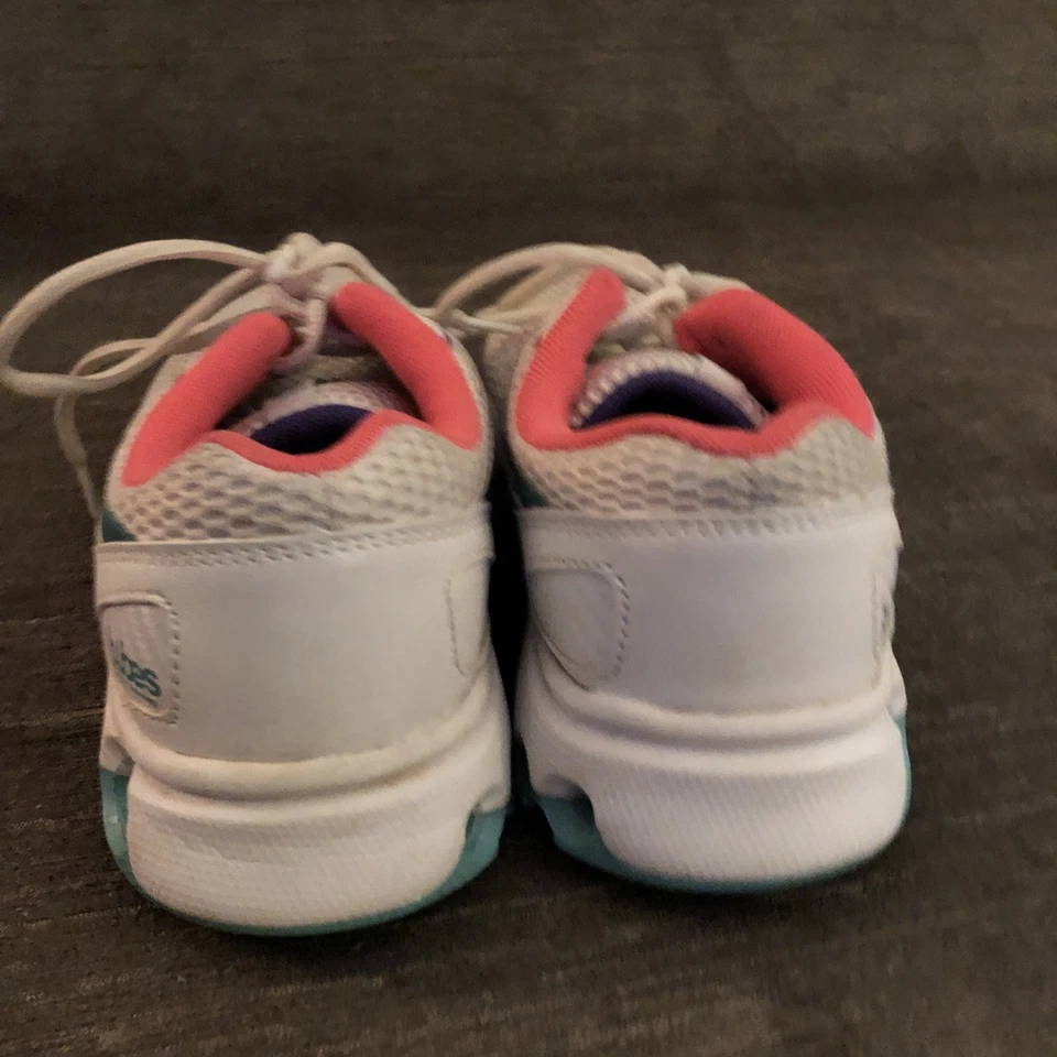 Zapatillas deportivas para mujer K-Swiss Tubes Run 100 talla 7,5 blancas/turquesas/rosa Foto 3 de 4