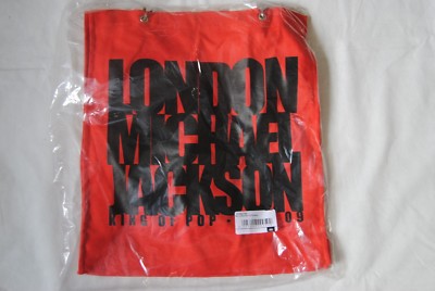 MICHAEL JACKSON LONDON KING OF POP 09 RED TOTE BAG HANDBAG NEW