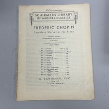 Frederic Chopin Complete Works or the Piano Book III Polonaies Schirmer Music