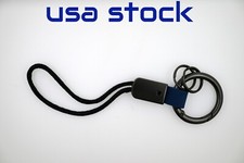 Keychain Lanyard Cotton Rope Strap Metal Keyring