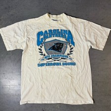 VTG 2004 Super Bowl XXXVIII Shirt Mens Large Panthers XL