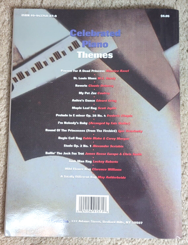 CELEBRATED PIANO THEMES Sheet Music Songbook Jazz Ragtime Blues Fox Trot 1998 - Picture 2 of 6