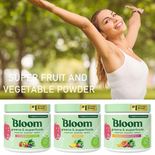 Bloom Nutrition Super Greens Powder Smoothie & Juice Mix - Probiotics for INST - Picture 5 of 12