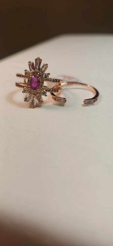 Anillo Bomb Party RBP6339 “Vida por la que vale la pena luchar” Concientización sobre el linfoma Talla 10 Foto 3 de 4