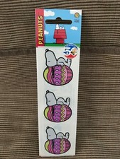 New Sandylion Peanuts Snoopy On Top Easter Egg Stickers 50th Celebration 1 Sheet