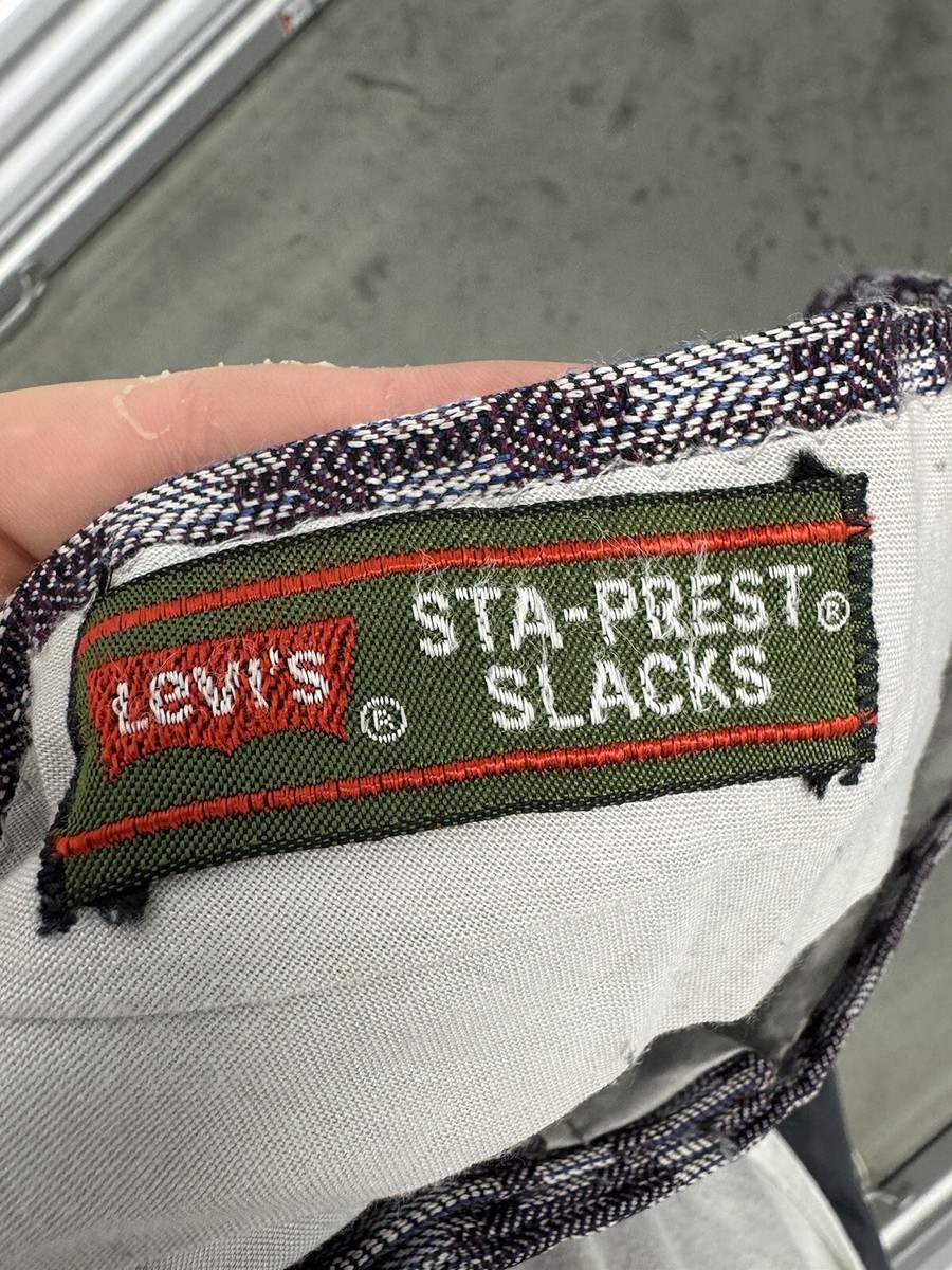 貴重◎ 60〜70's levi's staprest psychedelic Vintage Levi's 1970s Sta-Prest Pattern Hippie 70s