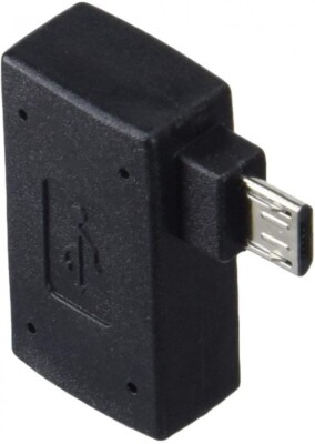 OTG Host Winkeladapter USB A auf Micro USB mit extra Micro USB Anschluss