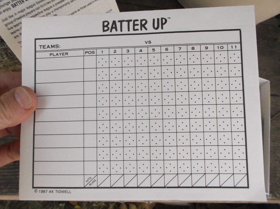 1987 Vintage Sports Memorabilia Batter Up Baseball Card Game Lot 5 New