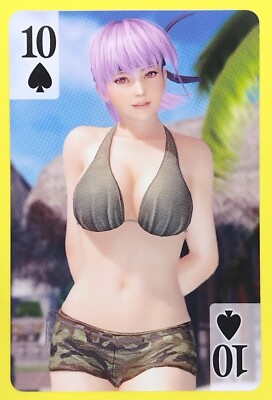 Ayane Dead or Alive Xtreme 3 Playing Card Game Koei Tecmo Japanese Spade 10