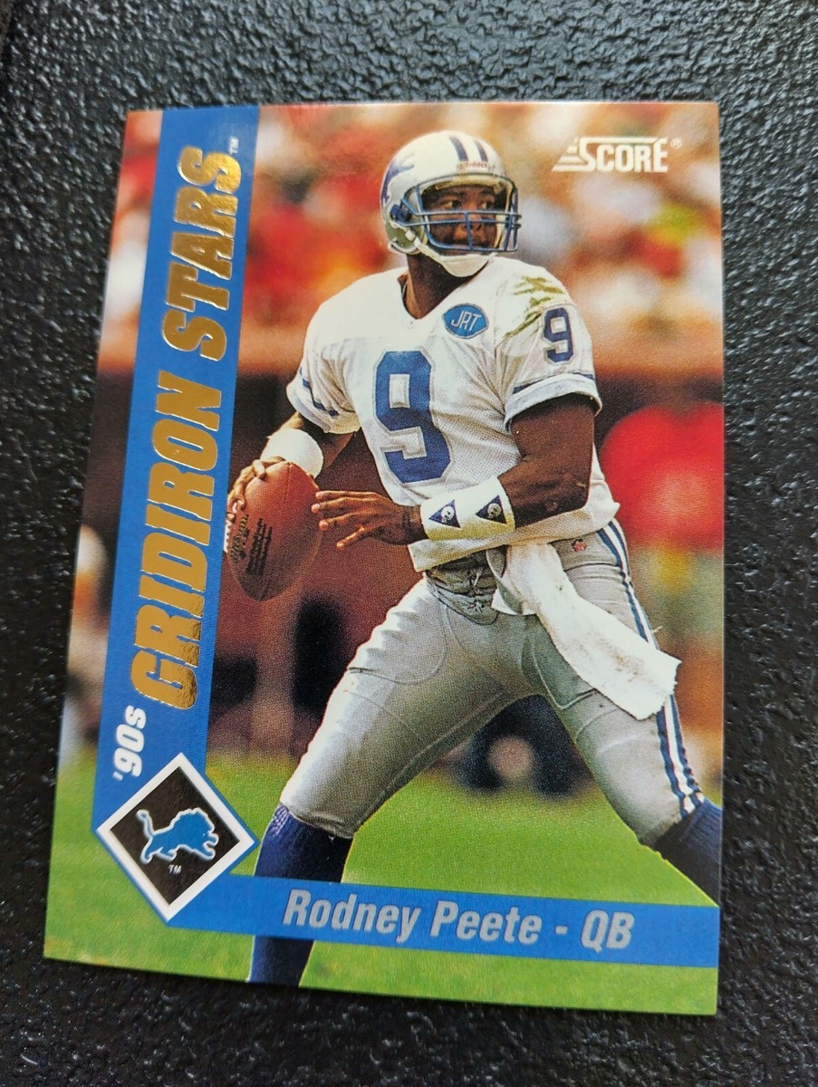 Rodney Peete Detroit Lions Quarterback '90's Gridiron Star Score