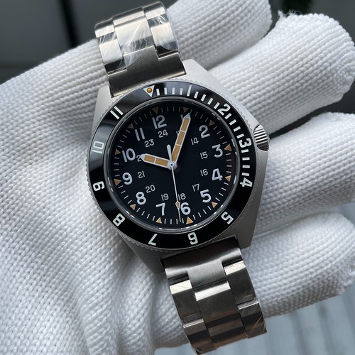 Steeldive SD1944, Retro Military, NH35, Sapphire, Lume, Diving, Bracelet, BNIB - Foto 5 di 15