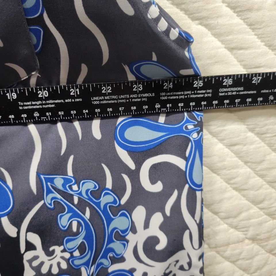 Rusty Button Up Blue Shirt Men's Size XL Abstract Print - Image 4 of 4