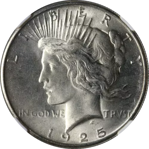 1925-P Peace Dollar NGC MS65 Bright White Nice Eye Appeal Nice Strike STOCK