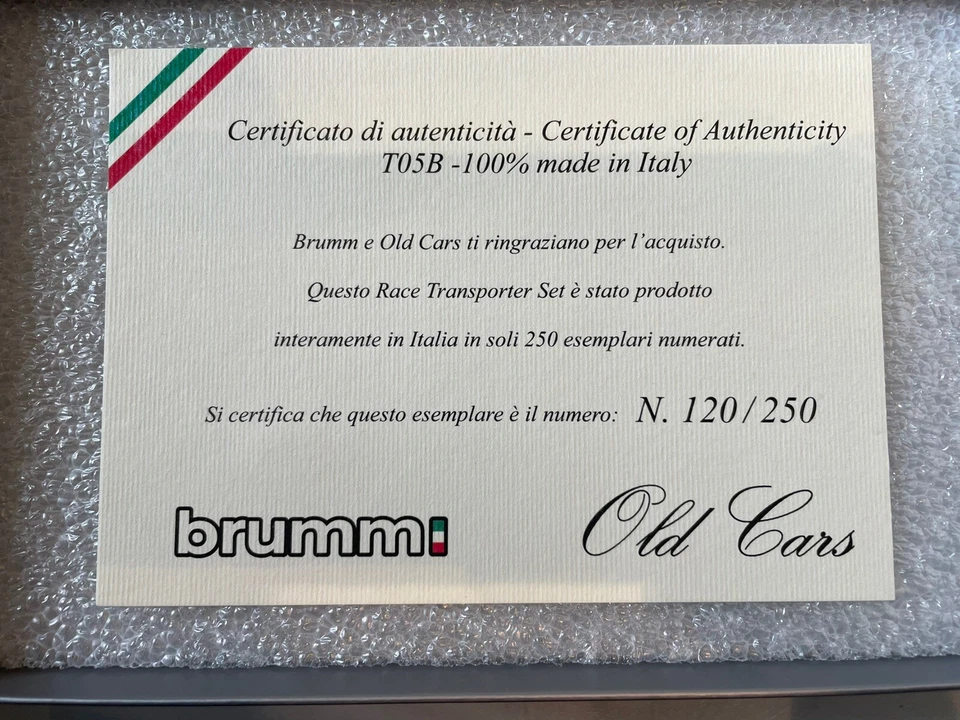 Brumm T05B Motrice Fiat Iveco 190 Scuderia Ferrari F1 1981 - Immagine 3 di 4