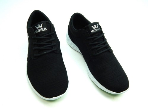 SUPRA WOMEN'S HAMMER RUN BLACK WHITE 98038-002 SHOES SIZE 10 - Picture 7 of 8