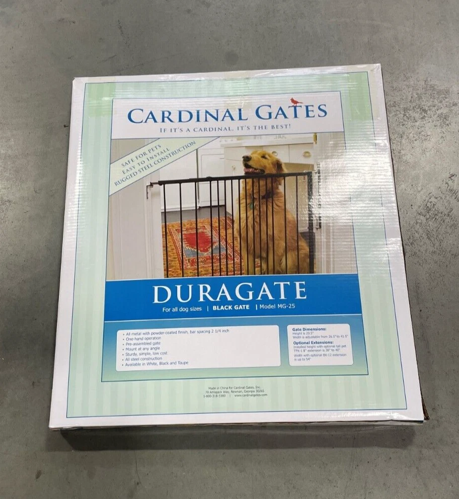 Safety Gate Black MG25 Adjustable Cardinal Gates Scratch and Dent
Opens in a new window or tab